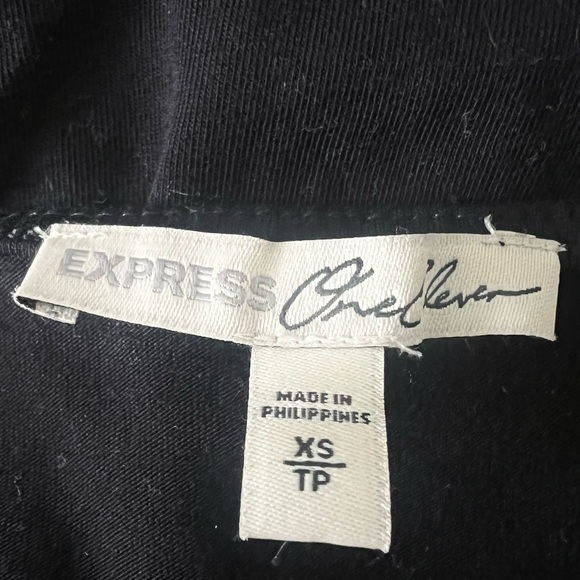 Express Dressy Black Lace Cutout Bodysuit. Size XSmall. Like New! - Picture 5 of 5